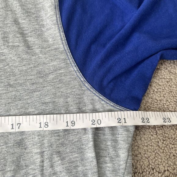 Barstool Sports Nike Henley Mens Large Blue Gray Dri Fit 3/4 Sleeve T Shirt - Picture 4 of 6